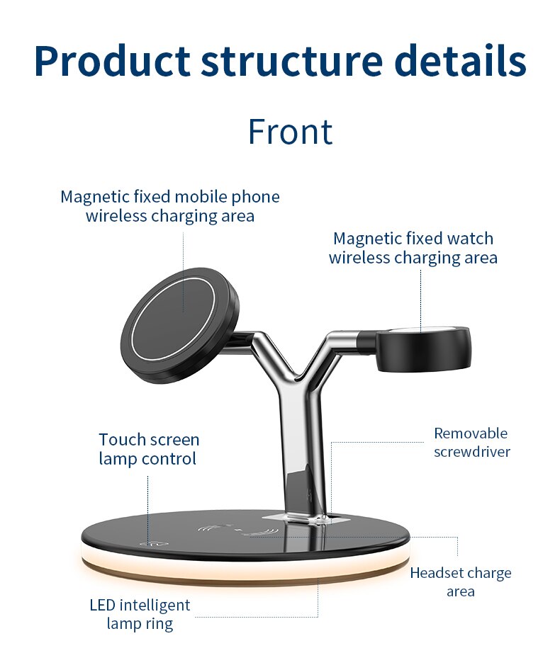 3 in 1 Magnetic Wireless Charger 15W Fast Charging Station for Magsafe iPhone 12 pro Max Chargers for Apple Watch Airpods pro 3 in 1 Magnetic Wireless Charger 15W Fast Charging Station for Magsafe iPhone 12 pro Max Chargers for Apple Watch Airpods pro
