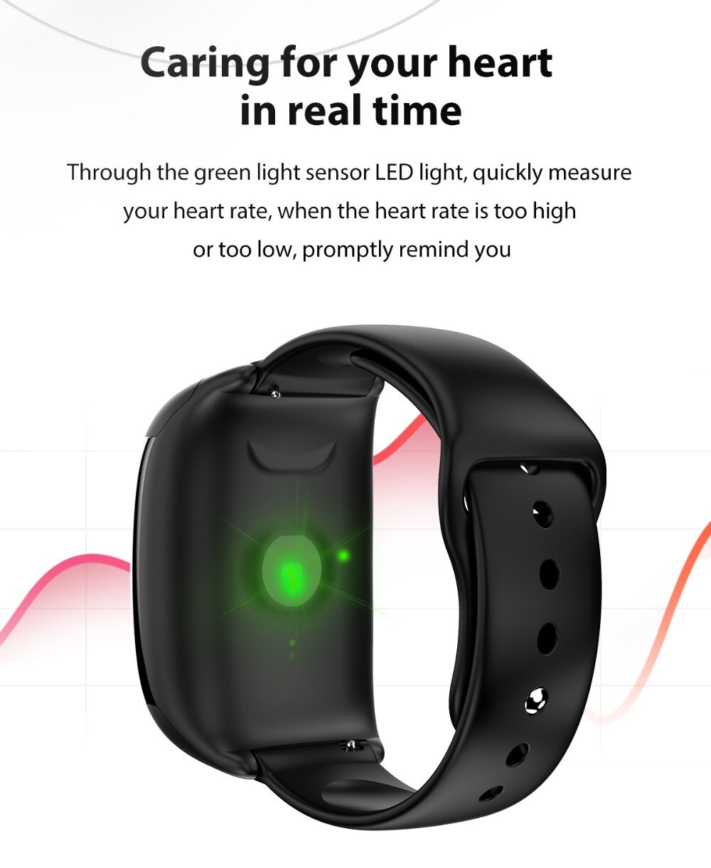 2 IN 1 Smart Watch Bluetooth Earphone TWS Wireless HiFi Earpods Noise Reduction Call Touch Control Earbuds For Health Management 2 IN 1 Smart Watch Bluetooth Earphone TWS Wireless HiFi Earpods Noise Reduction Call Touch Control Earbuds For Health Management